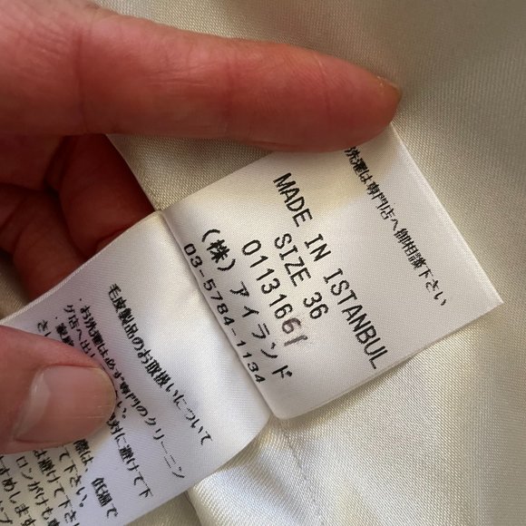 NOT FOR SALE - Spotted/Cow pattern Genuine Sheep Skin Shearing Fur Coat - Picture 12 of 12